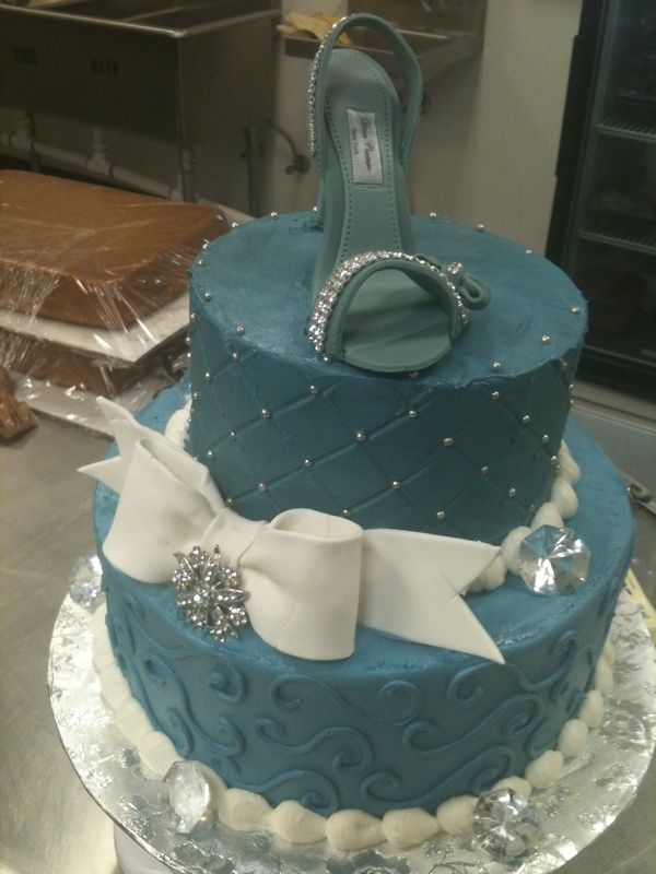 Denim and Diamonds Cake