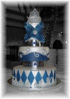 8 Photos of Denim Diamonds Pearls Cakes