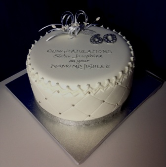 Diamond Anniversary Cake