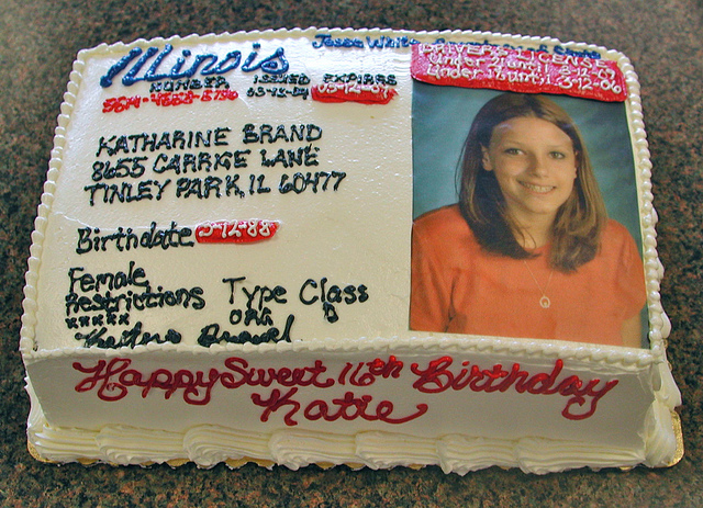 Drivers License Cake