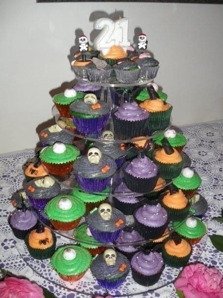 Easy Halloween Cupcake Birthday Cake Ideas