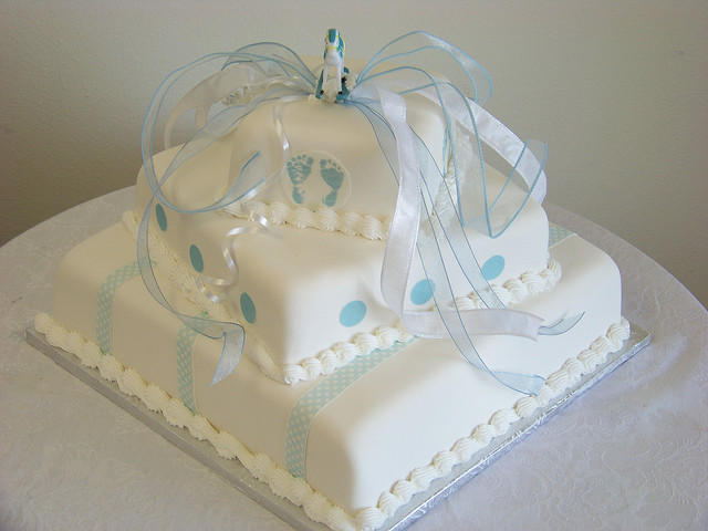 Elegant Baby Shower Cake