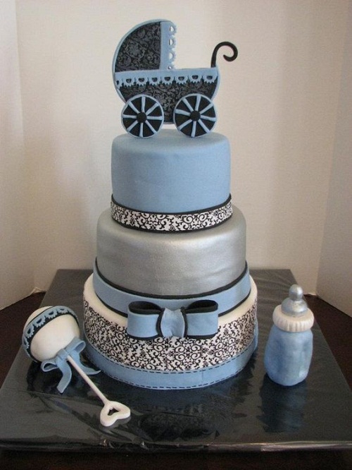 Elegant Baby Shower Cake