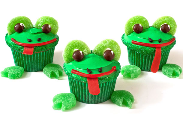 Frog Cupcakes for Kids