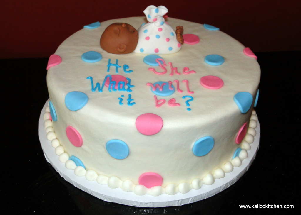 Gender Reveal Baby Shower Cake