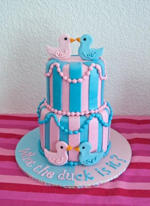 Gender Reveal Baby Shower Cake