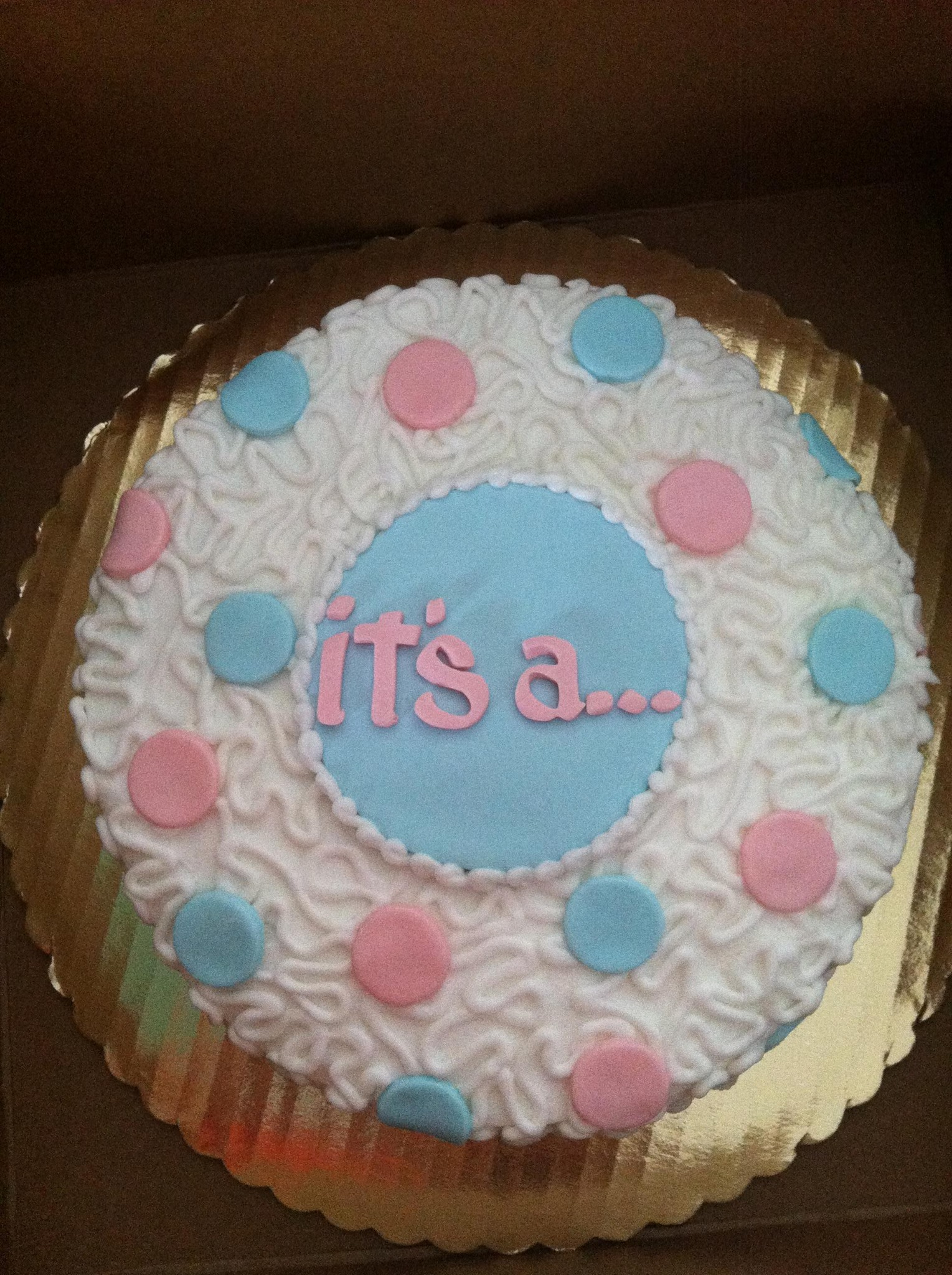 Gender Reveal Cake