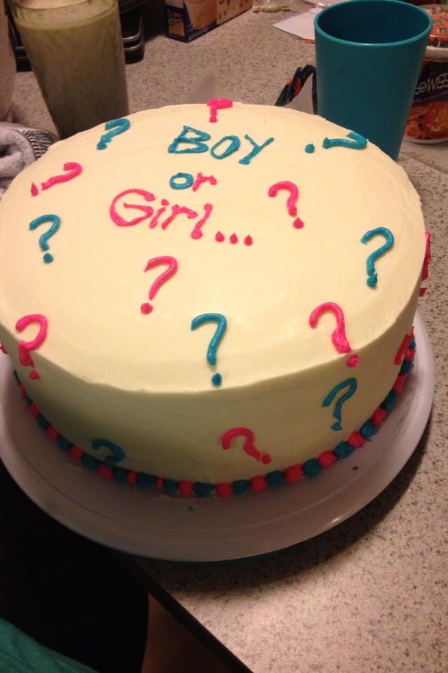 Gender Reveal Cake