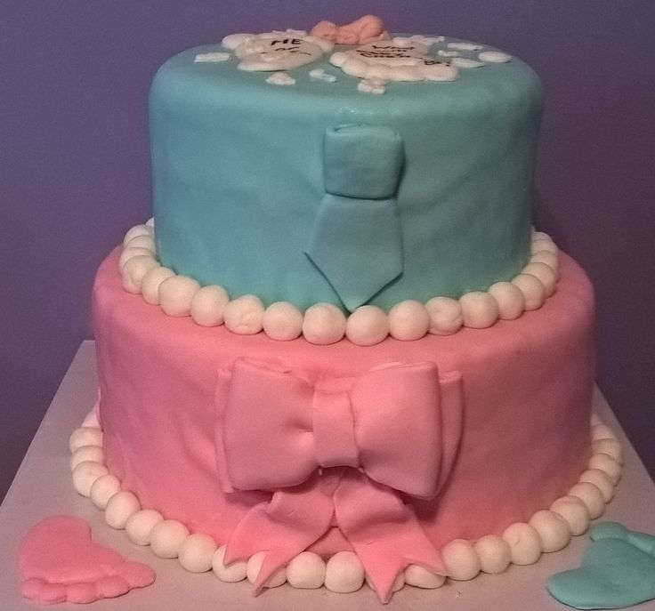 Gender Reveal Cake