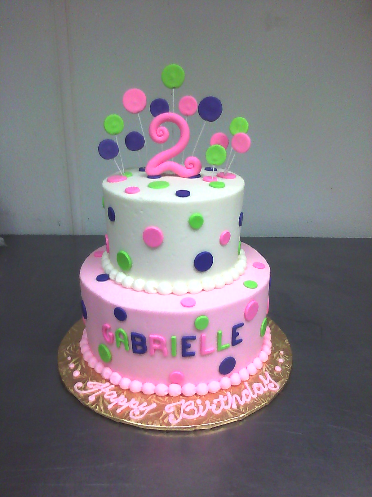 Girl 2nd Birthday Cake