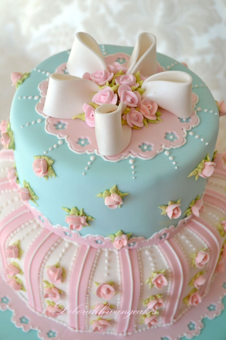 Girl Tea Party Birthday Cake