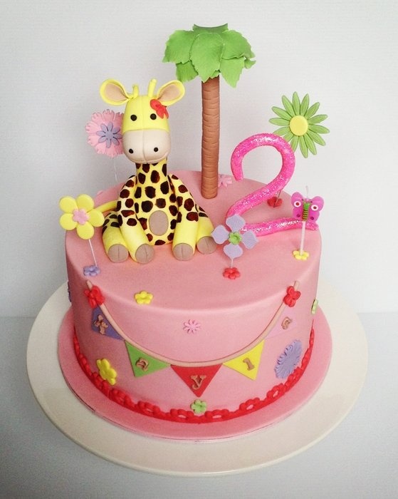 Girly Giraffe Cake