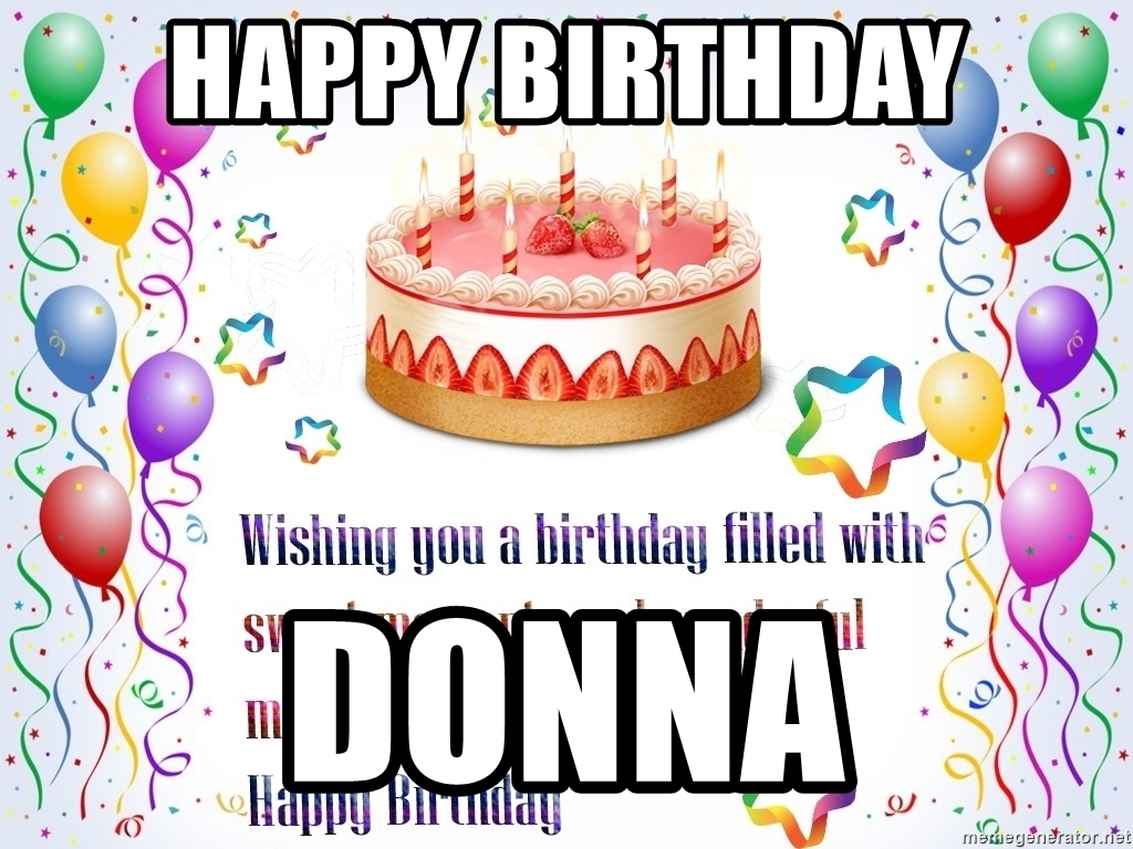 Happy Birthday Donna Cake