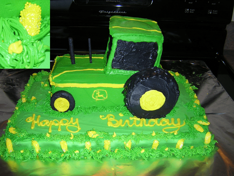 Happy Birthday John Deere Tractor Cakes