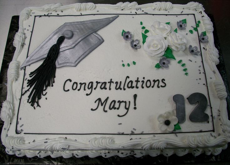 High School Graduation Sheet Cake