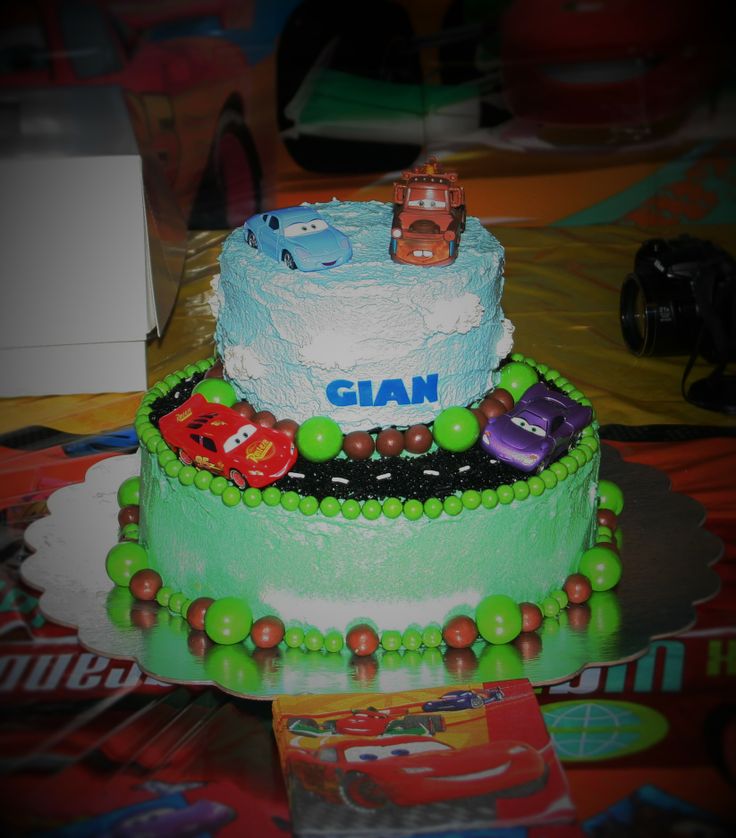 Homemade Cars Birthday Cake