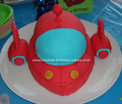 Homemade Rocket Birthday Cake