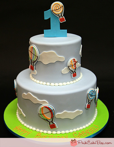 Hot Air Balloon Birthday Cake