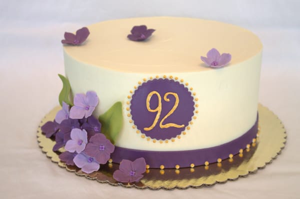 Hydrangea Birthday Cake