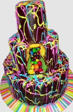 Jackson Pollock Cake Pinata