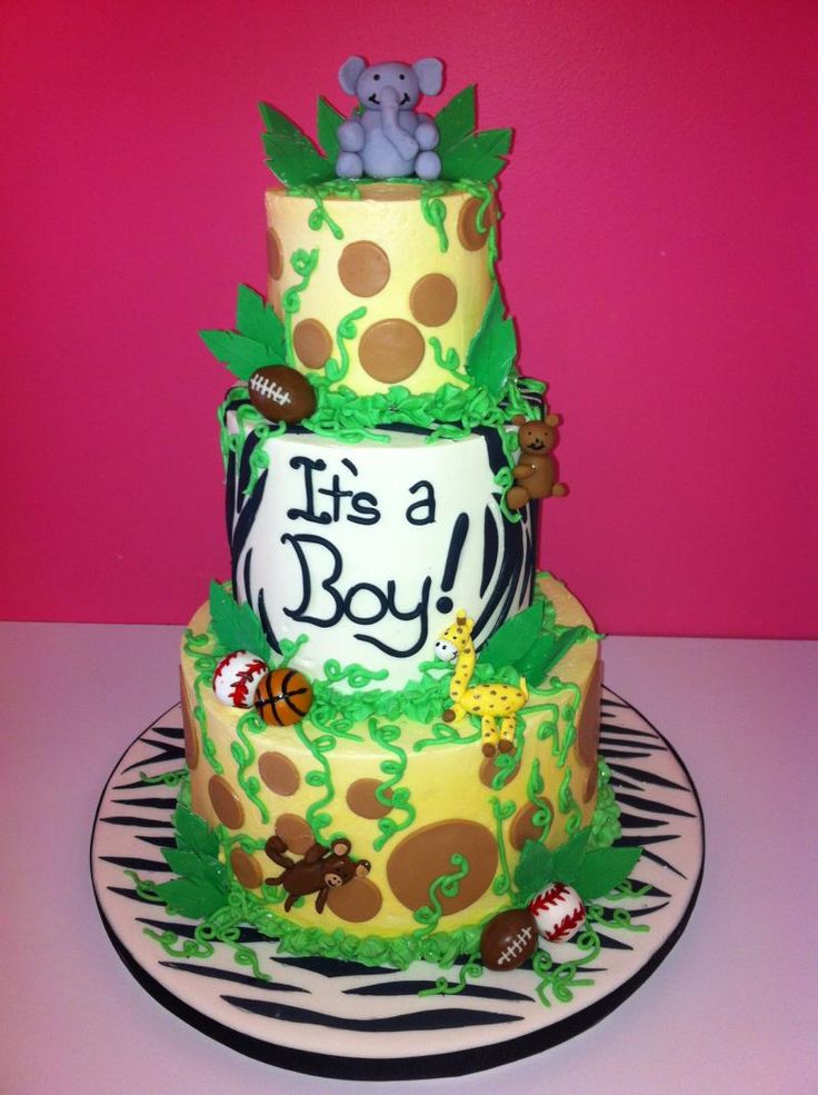 Jungle Baby Shower Themes Boys