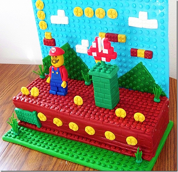 LEGO Mario Birthday Cake