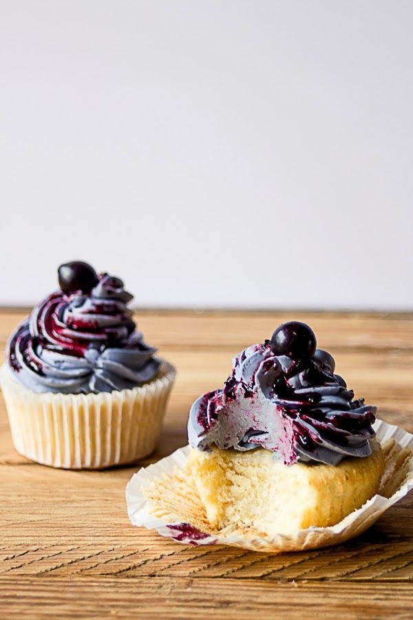 Lemon Blueberry Cupcakes with Buttercream