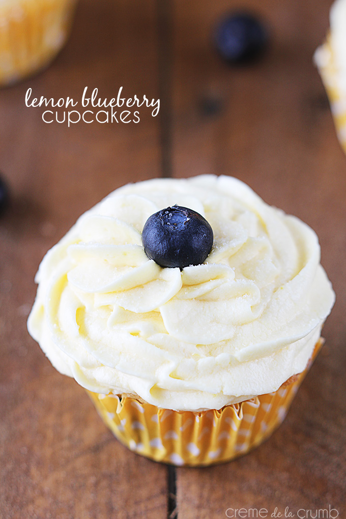 6 Photos of Fresh Blueberry Lemon Cupcakes With Buttercream