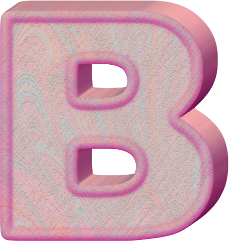 Letter B Birthday Cake