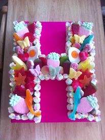 Letter H Cake