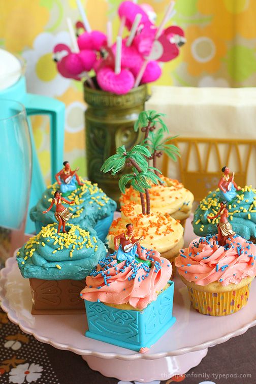 Luau Party Cupcake Ideas