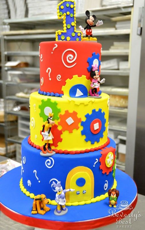 Mickey Mouse Clubhouse 1st Birthday Cake