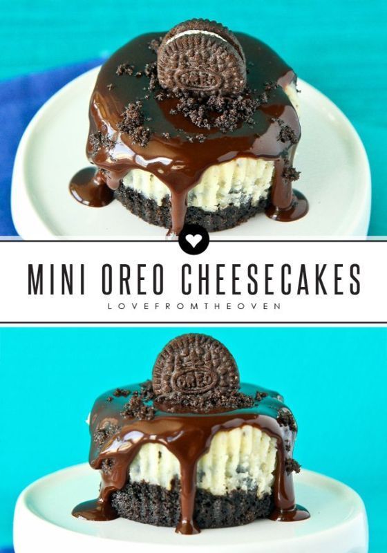 Mini Cheesecake with Oreo Cookie Crust Recipes