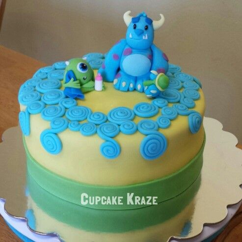 Monsters Inc Baby Shower Cake