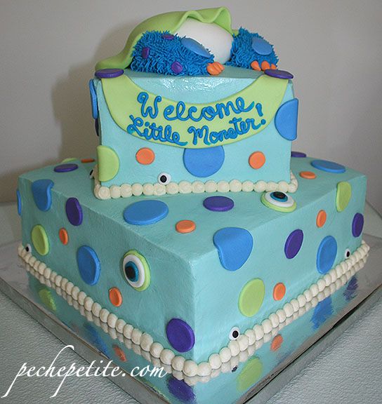 Monsters Inc Baby Shower Cake