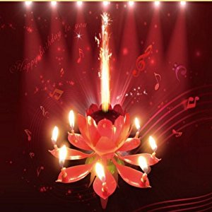 Musical Flower Birthday Candles