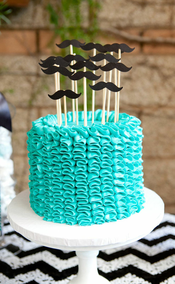 Mustache Baby Shower Cake Ideas