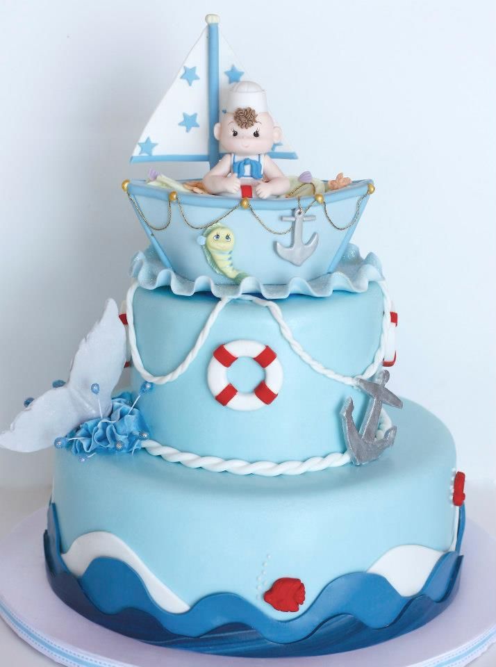 Nautical Baby Shower Cake