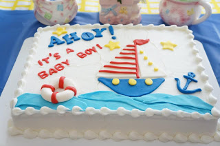 Nautical Boy Baby Shower Sheet Cakes