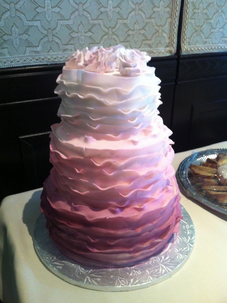 Ombre Baby Shower Cake