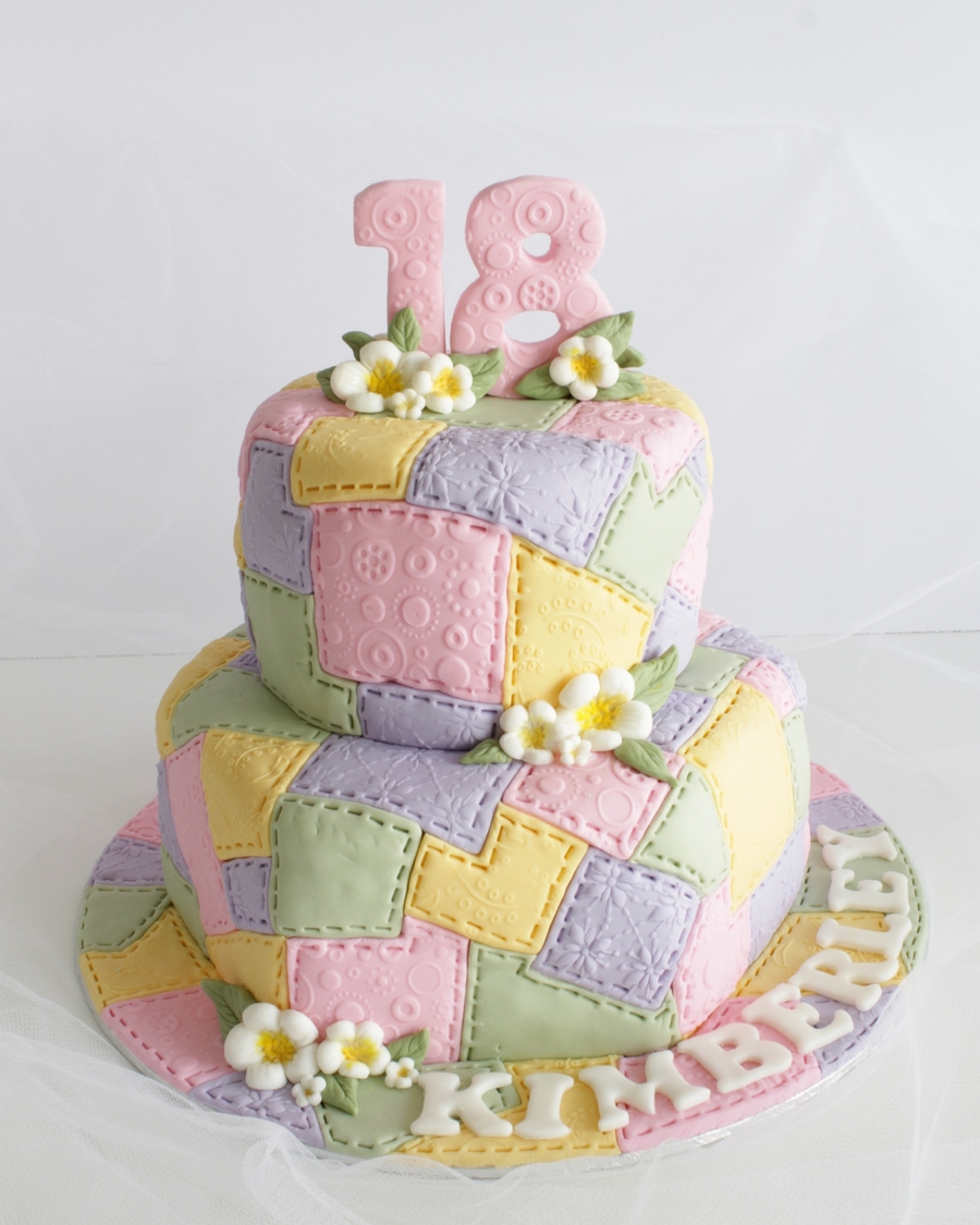 Patchwork Birthday Cake