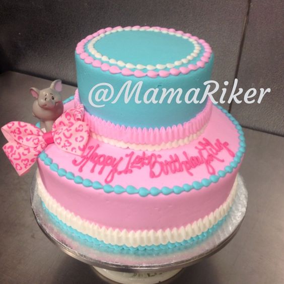 5 Photos of Birthday Cakes 4 Tier Teal