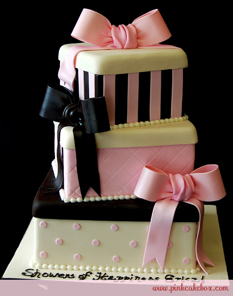 Pink Baby Shower Cake Gift Box