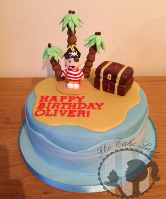 Pirate 1st Birthday Cake