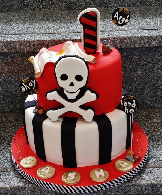 Pirate 1st Birthday Cake