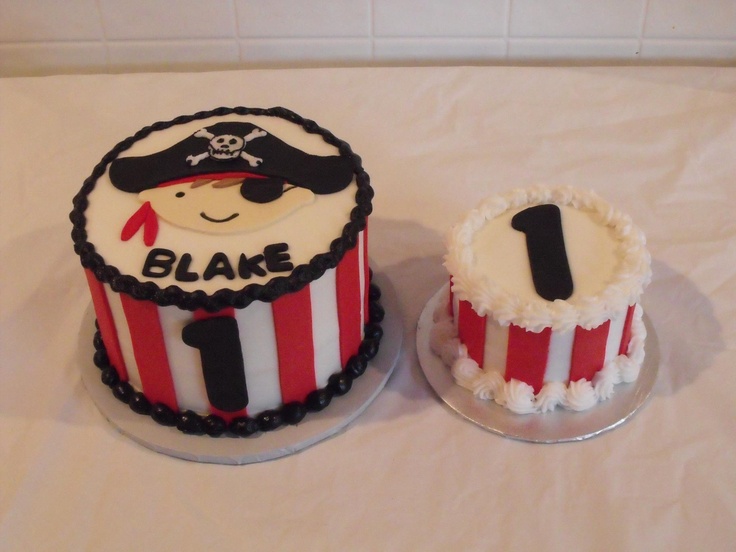 Pirate 1st Birthday Cake