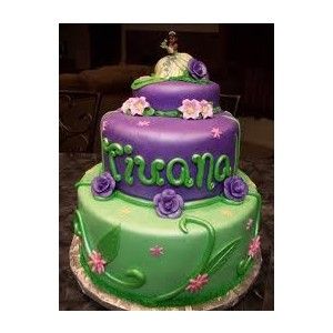 Princess and Frog Birthday Cake