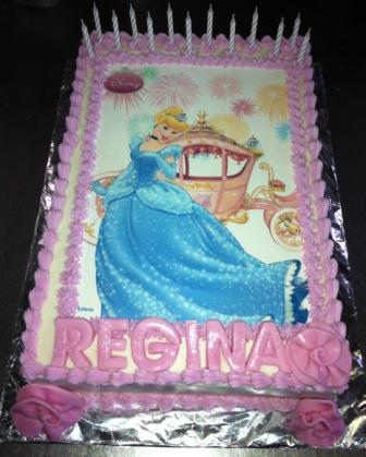 Princess Birthday Sheet Cake