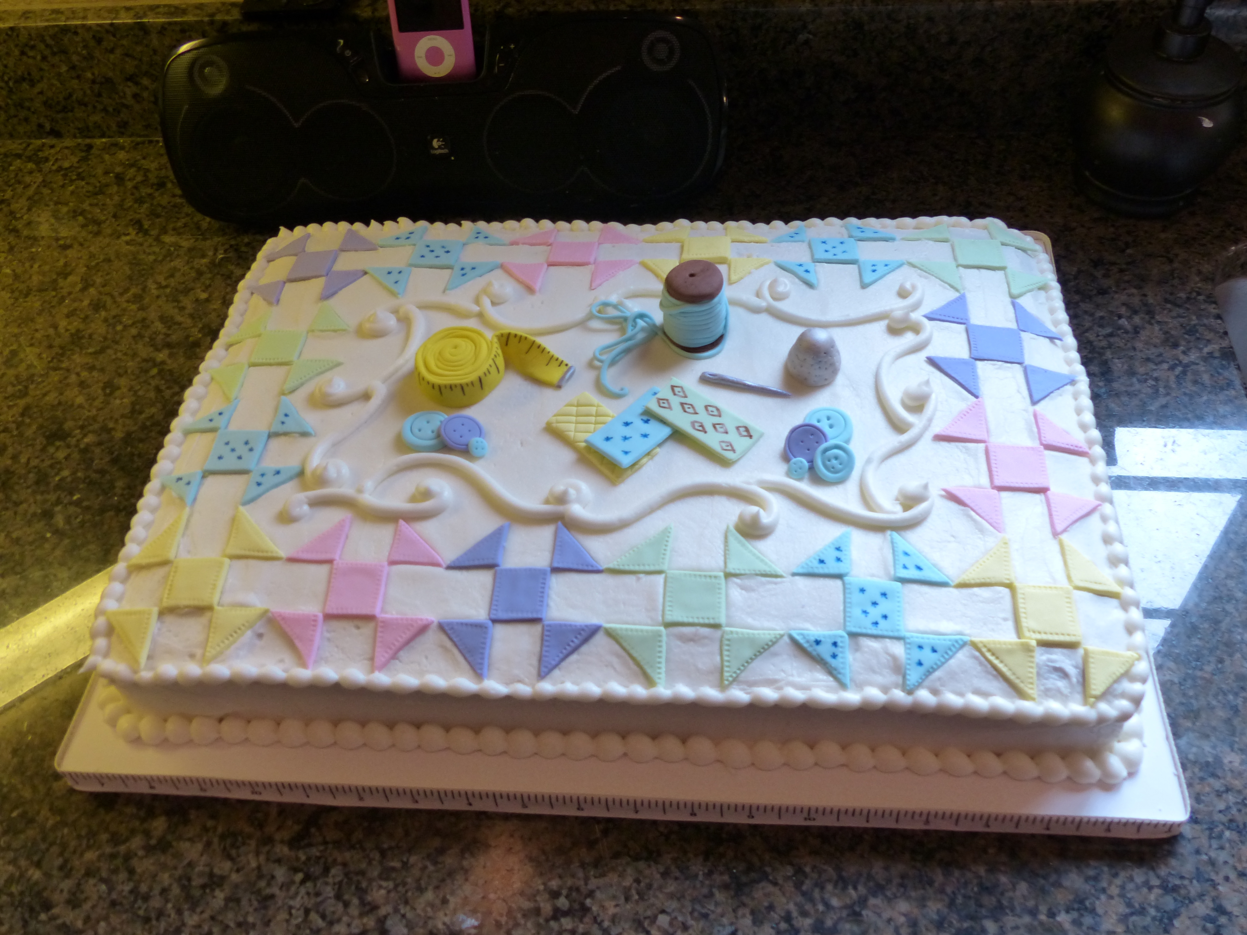 Quilt Cake Decorating Ideas