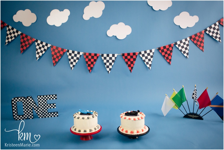 Race Car Themed Smash Cake